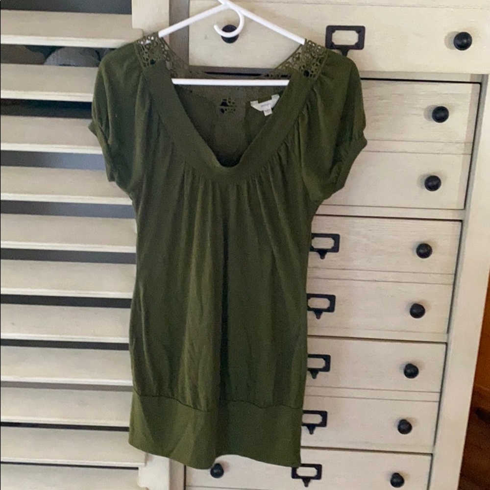 Short sleeved long top